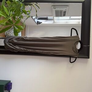 Ribbed adjustable length dress